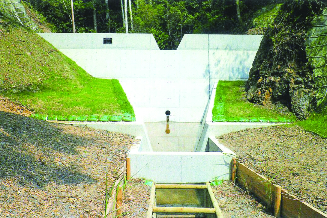 臨時県巣治山事業こばえ沢 H24.2